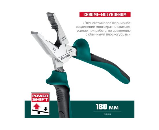  Плоскогубцы комбинированые KRAFTOOL 22011-1-18 z01 180 мм 