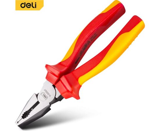  Плоскогубцы комбинированные Deli DL512007 диэлектрические 180мм 
