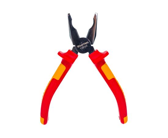  Плоскогубцы Kraftool Electro-Kraft (2202-1-18 z01) Cr-Mo сталь, двухкомпонентная рукоятка, хромированное покрытие, 180мм 