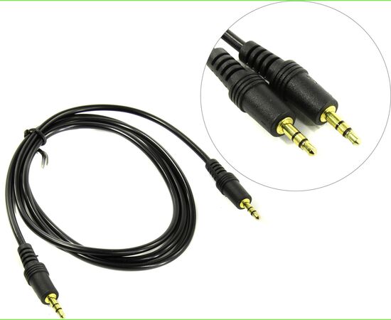  Аудио-кабель ExeGate EX-CCA-404-1.2 (3.5mm Jack M/3.5mm Jack M, 1,2м, позолоченные контакты) 