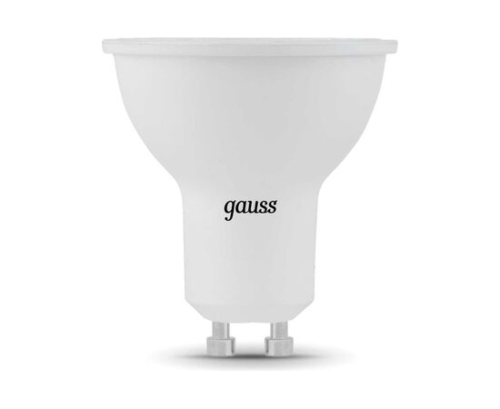  Лампа Gauss MR16 (101506207) светодиодная 7Вт цок. GU10 спот 220B 4100K св.свеч.бел.нейт. MR16 (упак. 10шт) 
