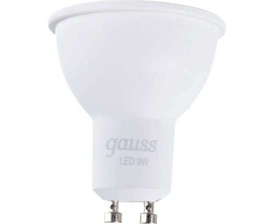  Лампа Gauss (101506109) светодиодная  9Вт цок.:GU10 рефлек. 150B 3000K св.свеч.бел.теп. MR16 (упак.:1шт) 