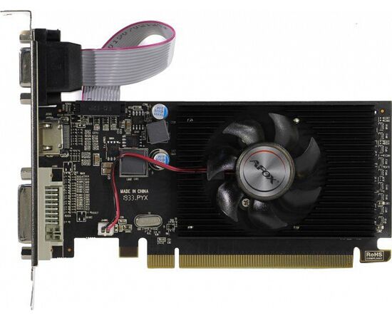  Видеокарта AFOX AFR5230-2048D3L5 Radeon R5 230 2GB DDR3 64Bit DVI HDMI VGA LP Single Fan 