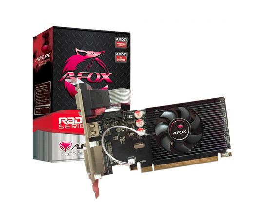  Видеокарта AFOX AFR5230-2048D3L5 Radeon R5 230 2GB DDR3 64Bit DVI HDMI VGA LP Single Fan 