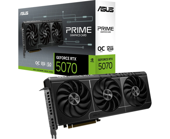  Видеокарта ASUS Prime GeForce RTX 5070 12GB OC GDDR7 (90YV0M10-M0NA00) (Prime-RTX5070-O12G) 