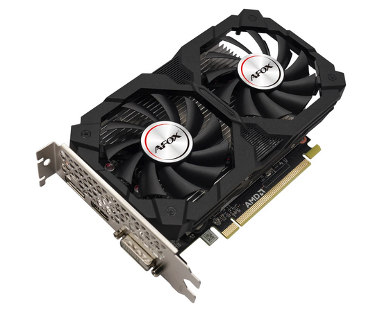  Видеокарта Afox RX550 4GB (AFRX550-4096D5H2-V4) GDDR5 128bit DVI DP HDMI 2Fan RTL 