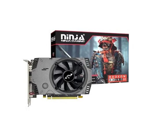  Видеокарта Ninja (Sinotex) RX560 4GB (AJRX56045F) GDDR5 128bit DVI DP HDMI 1Fan RTL 