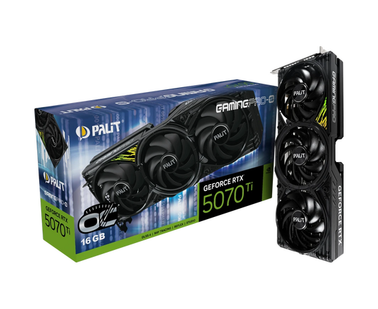  Видеокарта PALIT RTX5070TI Gamingpro-S OC 16GB (NE7507TS19T2-GB2031U) PCIE16 