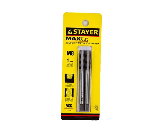  Набор метчиков Stayer 28025-08-1.0-H2 2 предмета 