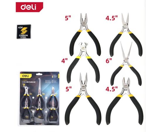  Набор мини-плоскогубцев Deli DL103205-6 