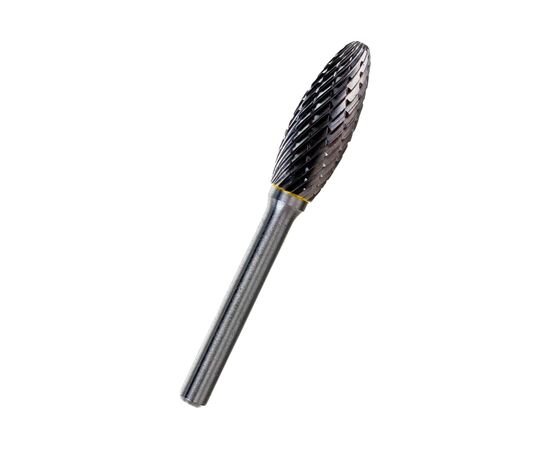  Твердосплавная борфреза тип H MESSER H1232M06 форма пламени диаметр 12 мм, длина 32 мм, хвостовик 6 мм 