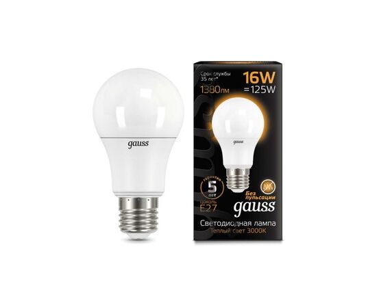  Лампочка Gauss 102502116 A60 16W E27 