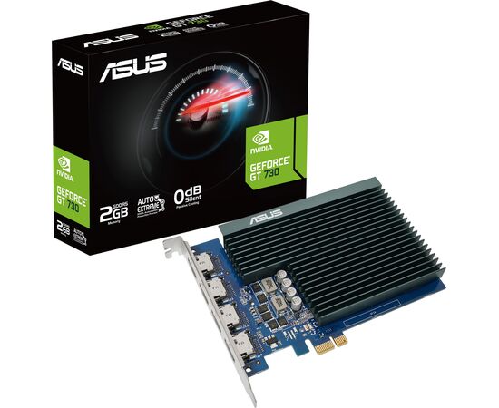  Видеокарта Asus GeForce GT 730 GT730-4H-SL-2GD5 PCI-E 2Gb GDDR5 902/5010 HDMIx4 HDCP Ret 
