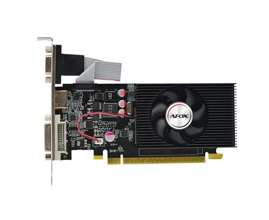  Видеокарта AFOX Nvidia GeForce GT 730 (AF730-2048D3L5), 2Gb DDR3, 128 бит, PCI-E, VGA, DVI, HDMI, Retail 