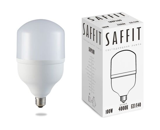  Лампа светодиодная SAFFIT SBHP1100 (55100) 100W 230V E27-E40 4000K 