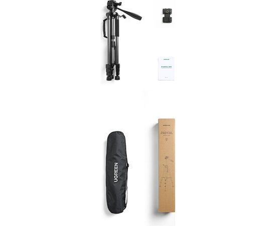  Трипод UGREEN LP661 (15187) Professional Tripod for Phone and Camera Black 