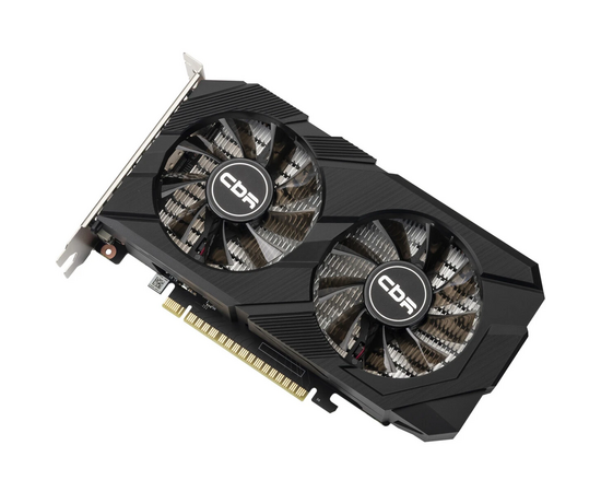  Видеокарта CBR GTX1650 4Gb (VGA-STX1650-4G-RTL) GDDR6, 128bit, 1410-1590Mhz, 1*DP + 1*HDMI + 1*DVI, 75W, Ret 