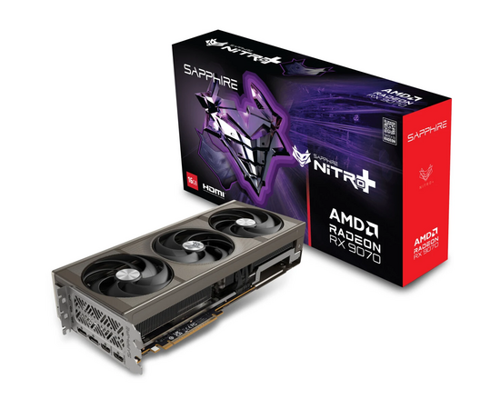  Видеокарта Sapphire AMD Radeon RX 9070 Nitro+ OC 16ГБ (11349-01-20G), GDDR6, OC, Ret 