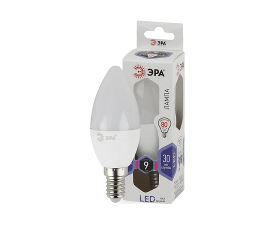  Лампочка Эра LED B35-9W-860-E14 