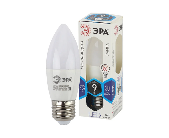  Лампочка Эра LED B35-9W-840-E27 