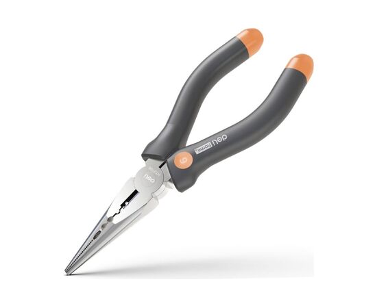  Удлиненные плоскогубцы Deli HT2106C Home Series Gray160мм, эксклюзивный дизайн, рукоятка из высококачественного софттач пластика 
