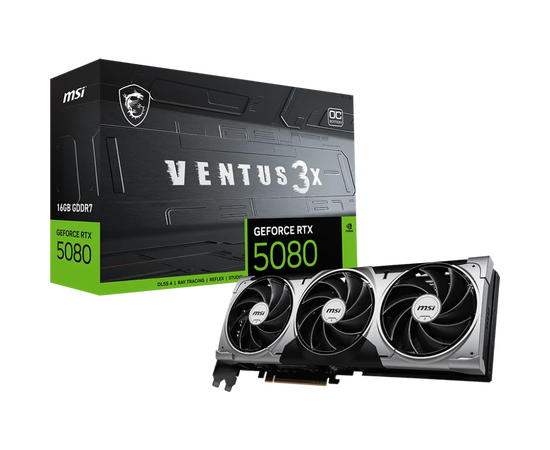  Видеокарта MSI nVidia GeForce RTX 5080 16G Ventus 3X OC 