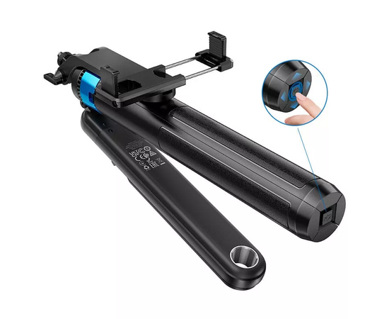  Монопод HOCO K22 Handy Aluminum Alloy Anti Shake Live Broadcast Holder Black 