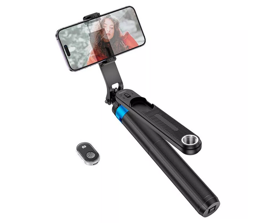  Монопод HOCO K22 Handy Aluminum Alloy Anti Shake Live Broadcast Holder Black 