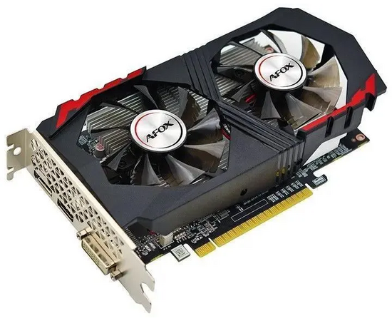  Видеокарта AFOX RTX1050 Ti 4Gb (AF1050TI-4096D5H5-V10) GDDR5 128bit HDMI DP DVI 2Fan RTL 