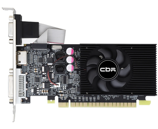  Видеокарта CBR GT610 2G (VGA-STX610-2G-RTL), 64BIT, DDR3, 700Mhz, 29W (DVI/HDMI/CRT) 
