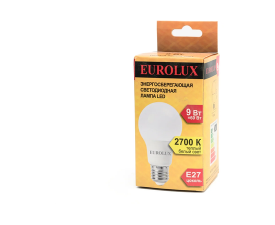  Лампа Eurolux LL-E-A60-9W-230-2,7K-E27 