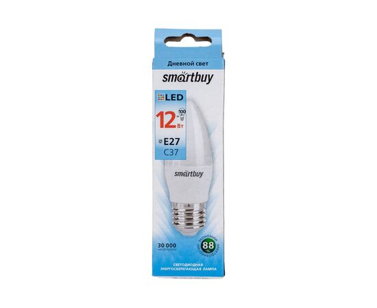  Лампа светодиодная SMARTBUY C37 (SBL-C37-12-40K-E27) 12Вт 4000K E27 
