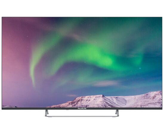  55" Телевизор PolarLine 55PQ71STC-SM черный QLED 3840x2160, 4K Ultra HD, 60 Гц, Wi-Fi, Smart TV, Android ТВ 