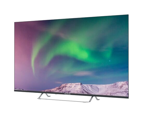  55" Телевизор PolarLine 55PQ71STC-SM черный QLED 3840x2160, 4K Ultra HD, 60 Гц, Wi-Fi, Smart TV, Android ТВ 