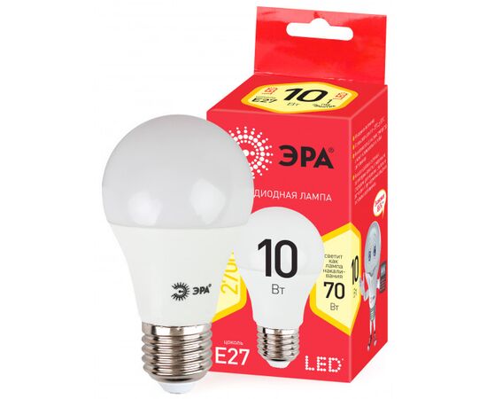  Лампочка Эра Eco Led A60-10W-827-E27 (Б0028006) 
